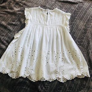 Zara Tops - Zara Embroidered Blouse white!! Zara Tops - Zara Embroidered Blouse white!!